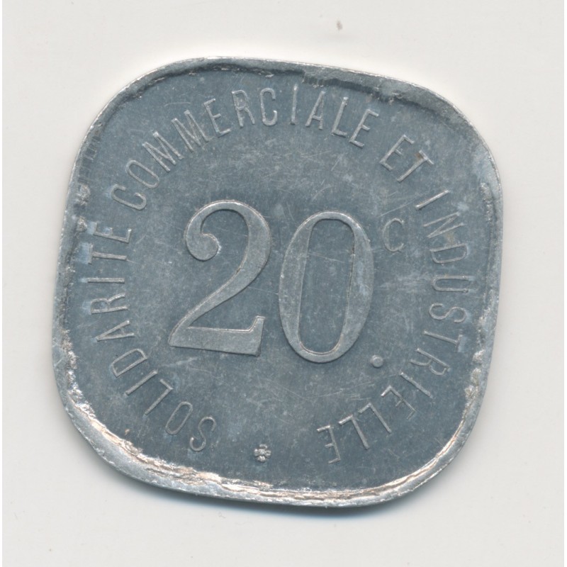 Département 92 - 20 Centimes 1918 Neuilly sur seine - alu - SUP+
