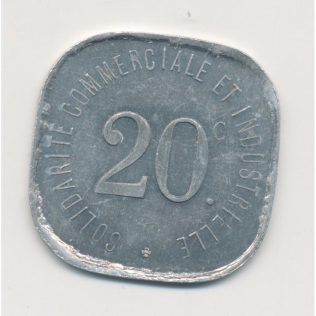 Département 92 - 20 Centimes 1918 Neuilly sur seine - alu - SUP+