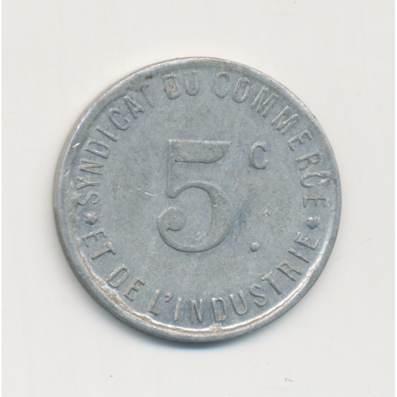 Département 17 - 5 Centimes 1917 - Rochefort sur mer - alu - TTB+