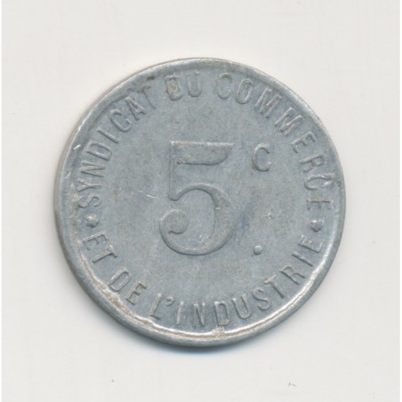 Département 17 - 5 Centimes 1917 - Rochefort sur mer - alu - TTB+