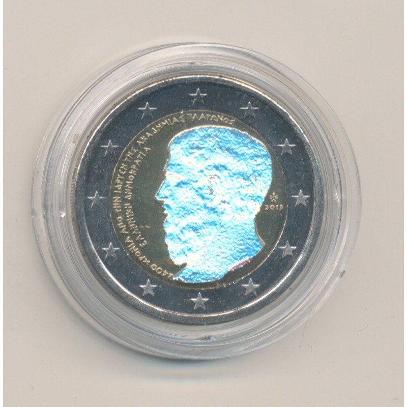 2€ hologramme - Grece 2013 - Platon