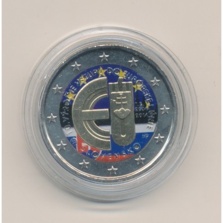 2€ couleur - Slovaquie 2014 - 10e anniversaire entrée Slovaquie dans l'UE