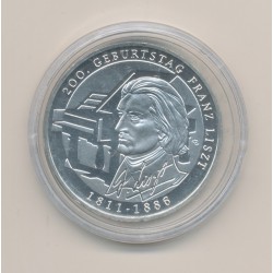 Allemagne - 10 euro 2011 - Franz Liszt - argent - FDC
