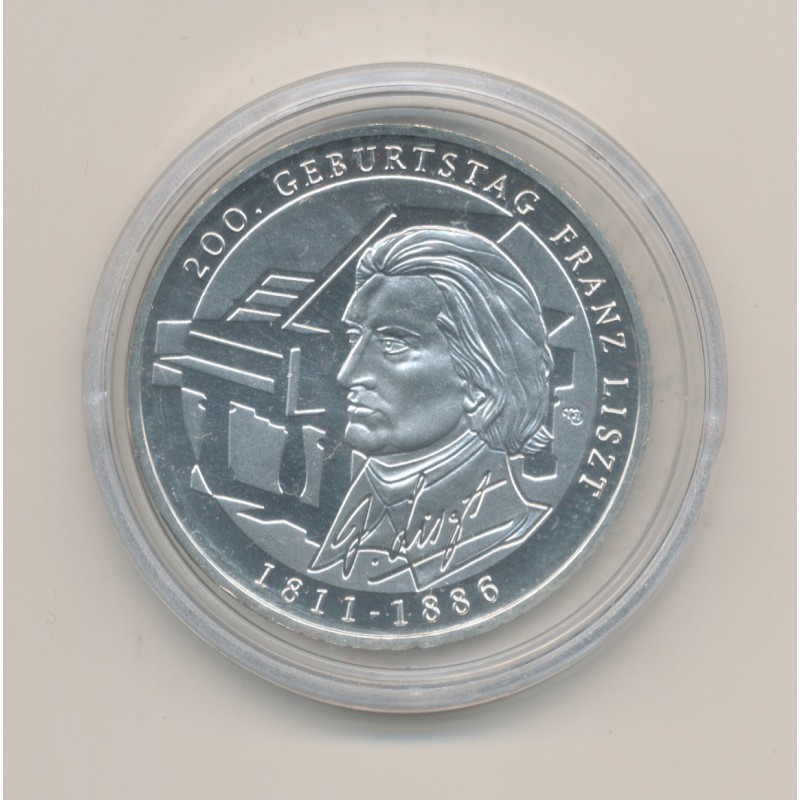 Allemagne - 10 euro 2011 - Franz Liszt - argent - FDC
