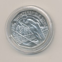 Autriche - 5 euro 2010 - JO Vancouver - argent - FDC