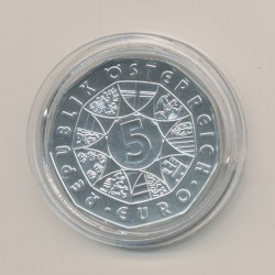 Autriche - 5 euro 2010 - JO Vancouver - argent - FDC 2