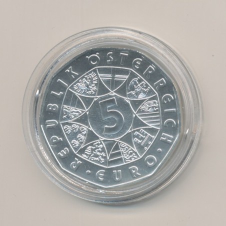 Autriche - 5 euro 2010 - JO Vancouver - argent - FDC