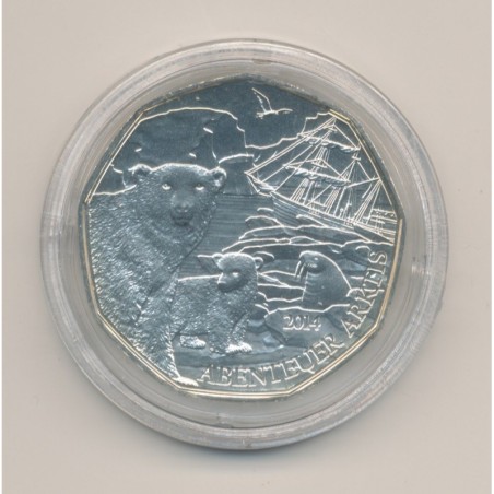 Autriche - 5 euro 2014 - aventure arctique - argent - FDC