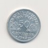 50 Centimes État Français - 1942 - alu poids faible - TTB+