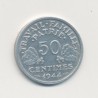 50 Centimes État Français - 1944 - alu poids fort - SUP