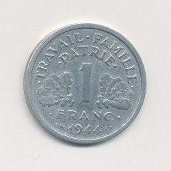 1 Franc Francisque - 1944 B - légère - alu - TTB+