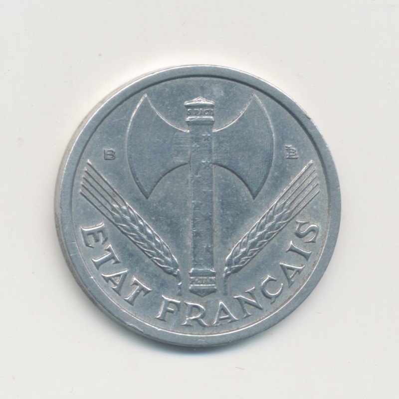 1 Franc Francisque - 1944 B - légère - alu - TTB+