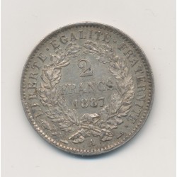 Cérès - 2 Francs - 1887 A Paris - TTB+ 2