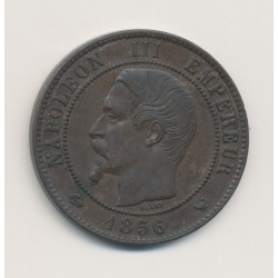 10 Centimes - 1856 W Lille - Napoléon III Tête nue - bronze - ttb+