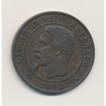 10 Centimes - 1856 W Lille - Napoléon III Tête nue - bronze - ttb+