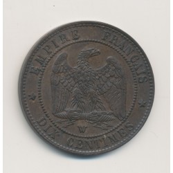 10 Centimes - 1856 W Lille - Napoléon III Tête nue - bronze - ttb+ 2