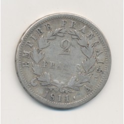 Napoléon empereur - 2 Francs - 1811 A Paris - TB+ 2