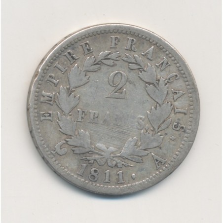 Napoléon empereur - 2 Francs - 1811 A Paris - TB+