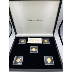 Coffret 5 Médailles - Les Merveilles de Paris - en or