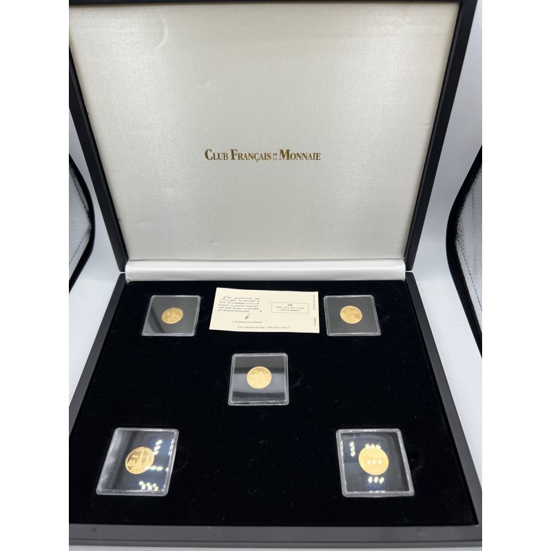 Coffret 5 Médailles - Les Merveilles de Paris - en or