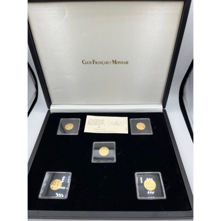 Coffret 5 Médailles - Les Merveilles de Paris - en or