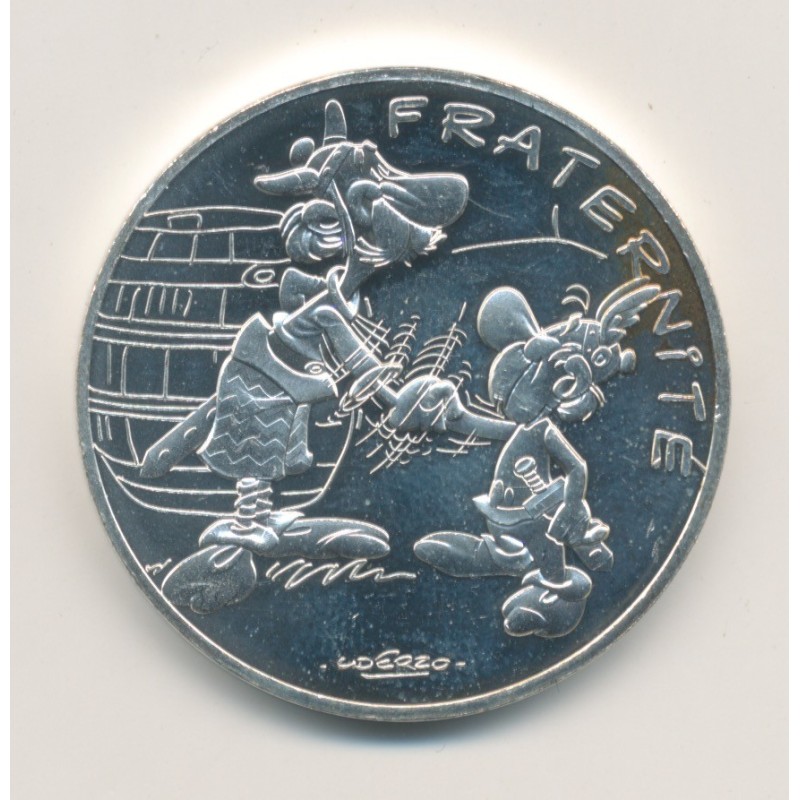 10 Euro Asterix - 2015 - fraternité - Astérix poignée de main - argent 17g 0,333 