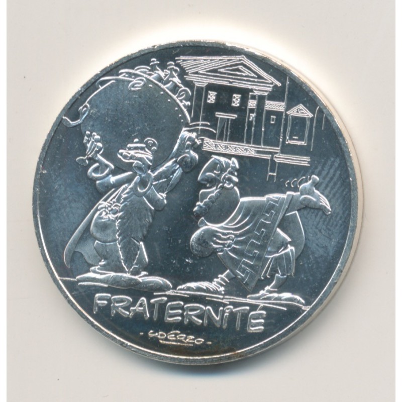 10 Euro Asterix - 2015 - fraternité - Panoramix chaudron - argent 17g 0,333 