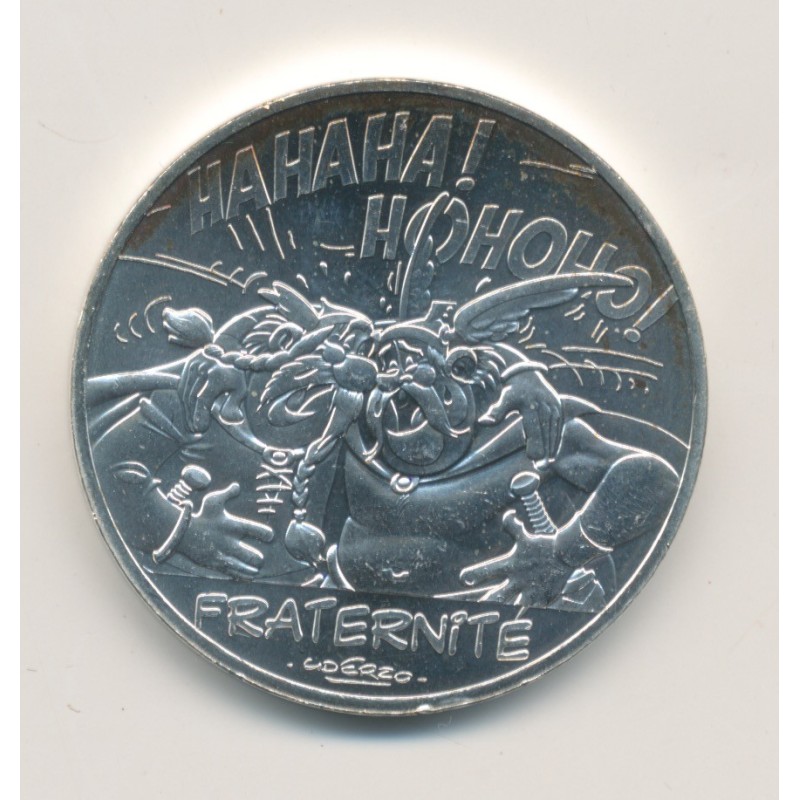 10 Euro Asterix - 2015 - fraternité - Chef gaulois rires - argent 17g 0,333 
