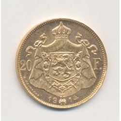 Belgique - 20 Francs - 1914 - Albert I - SPL 2
