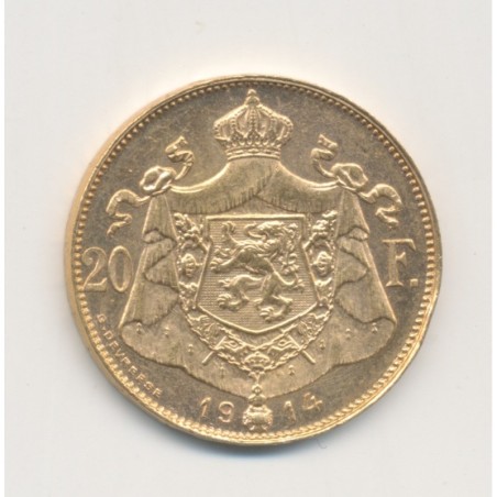 Belgique - 20 Francs - 1914 - Albert I - SPL