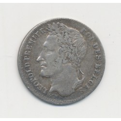 Belgique - 1/4 Franc 1834 Bruxelles - Léopold 1er - argent - TTB+