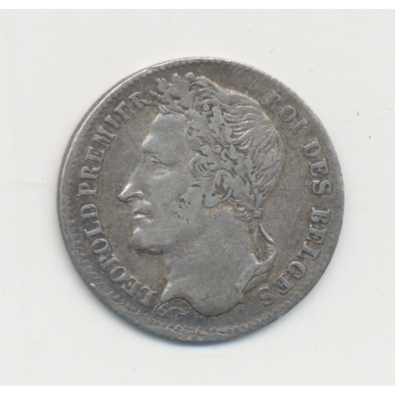 Belgique - 1/4 Franc 1834 Bruxelles - Léopold 1er - argent - TTB+
