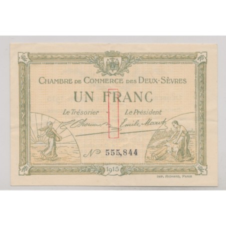 Dept79 - 1 Franc 1915 - 2 Sévres - TTB