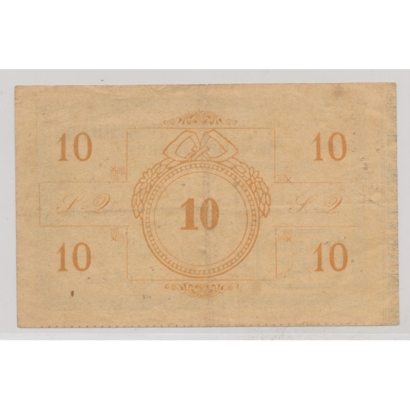 Dept02 - 10 Francs 1915 - St Quentin - TB