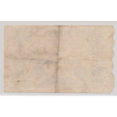 Dept 59 - 20 Francs 1914 - Mines d'anzin - TB+