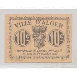 Alger - 10 centimes 1916 - SUP