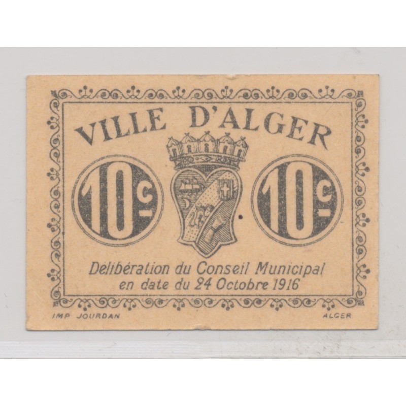 Alger - 10 centimes 1916 - SUP