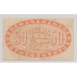Alger - 50 centimes 1915 - TTB 2