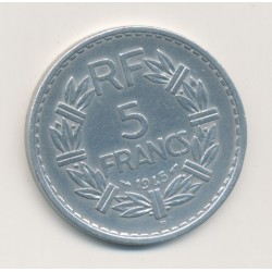 5 Francs Lavrillier - 1945 B - alu - TTB