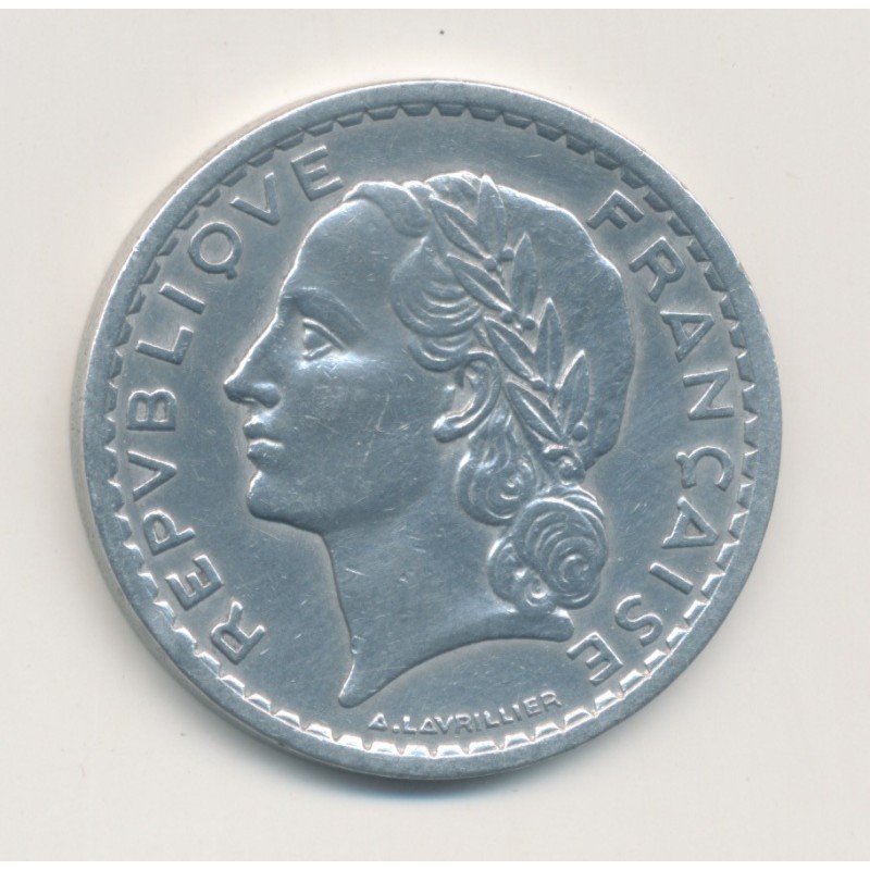 5 Francs Lavrillier - 1945 B - alu - TTB