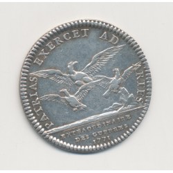 Jeton - Louis XV - Extraordinaire des guerres - 1771 - argent - TTB+ 2