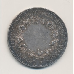 Médaille - Union des comices de l'arrondissement de Marennes - argent - TTB+ 2