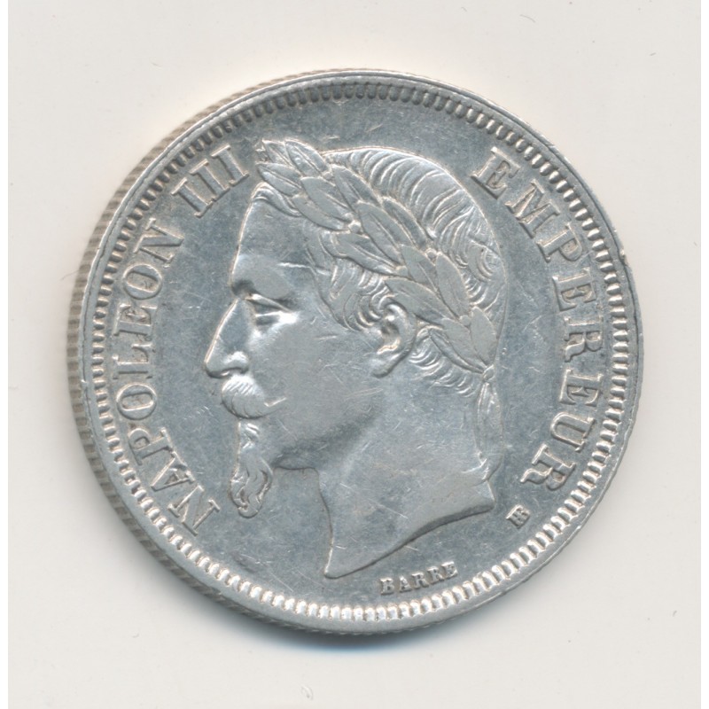 Napoléon III - Tête laurée - 2 Francs - 1866 BB Strasbourg - TTB+