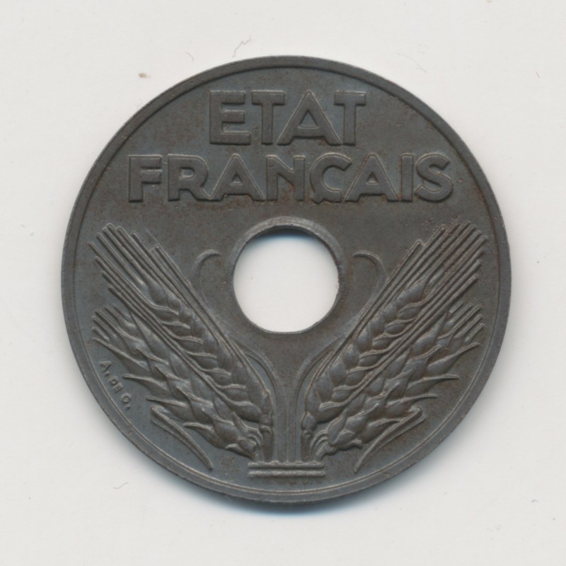 20 Centimes État Français - 1944 - fer - SUP