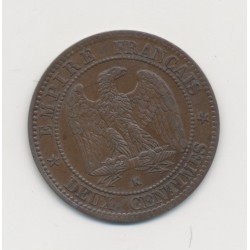 2 centimes Napoléon III - 1862 K Bordeaux - Tête laurée - SUP+ 2