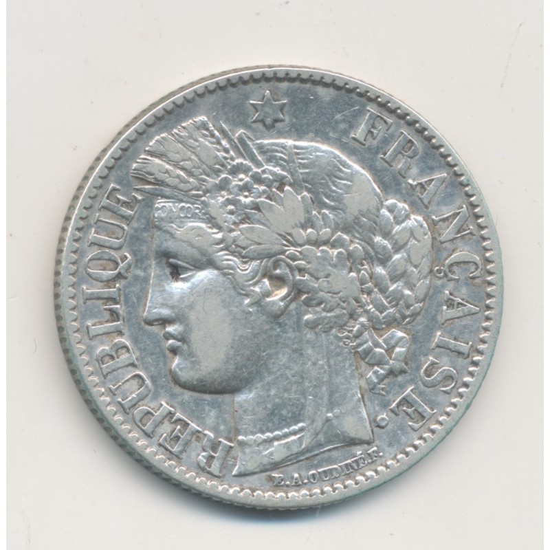Cérès - 2 Francs - 1872 K Bordeaux - avec légende - TB/TB+