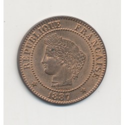 2 centimes Cérès - 1887 A Paris - SUP+