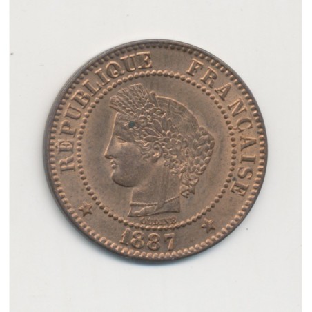 2 centimes Cérès - 1887 A Paris - SUP+