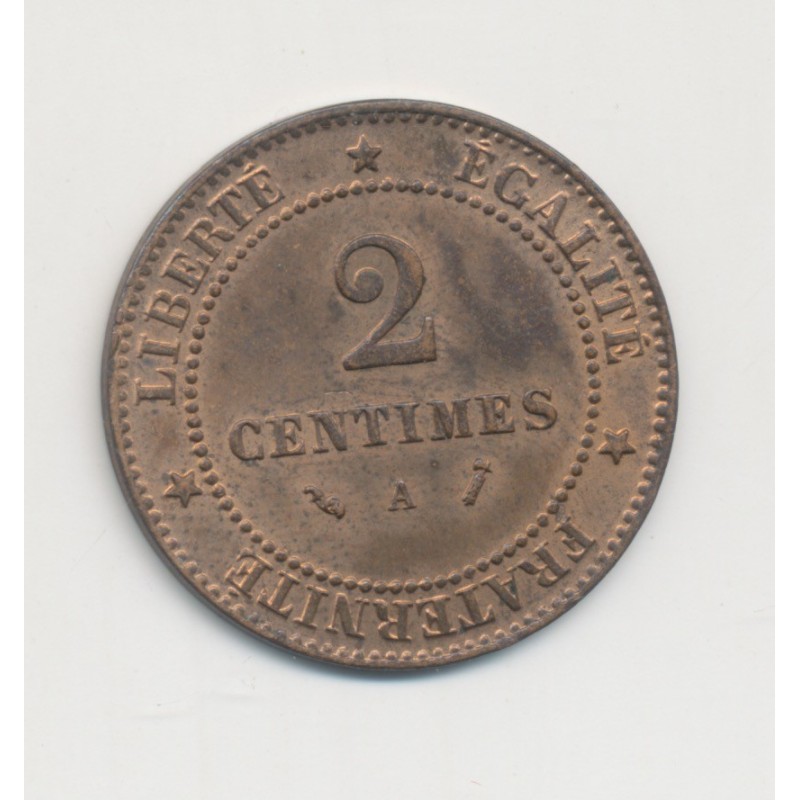 2 centimes Cérès - 1887 A Paris - SUP+