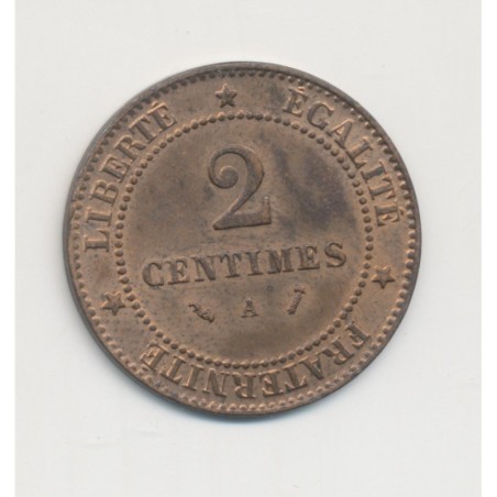 2 centimes Cérès - 1887 A Paris - SUP+